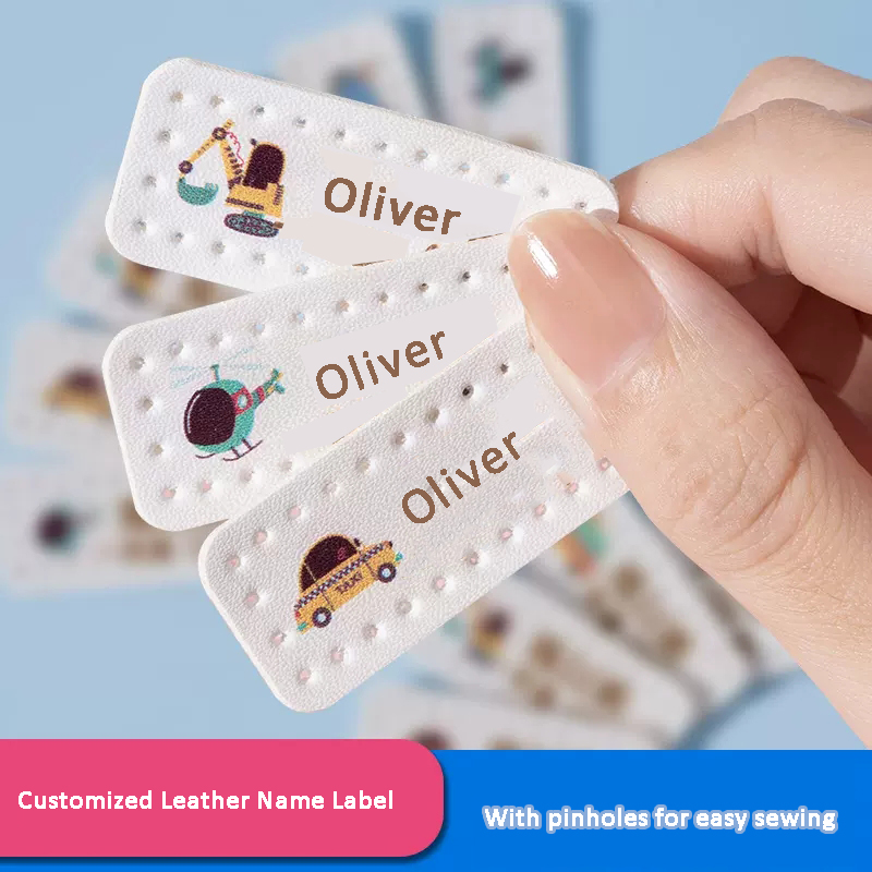 Baby Clothing Labels - Stiker Kulit Laser Nama Kustom Dijahit