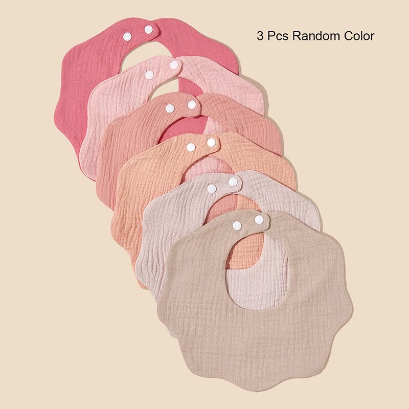 Printed Bibs Pack - Bandana bayi, 3 pak (warna acak)