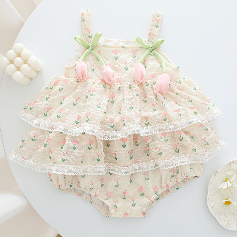 Baby Clothing Online - Bodysuit Bayi Perempuan Musim Panas 2026,