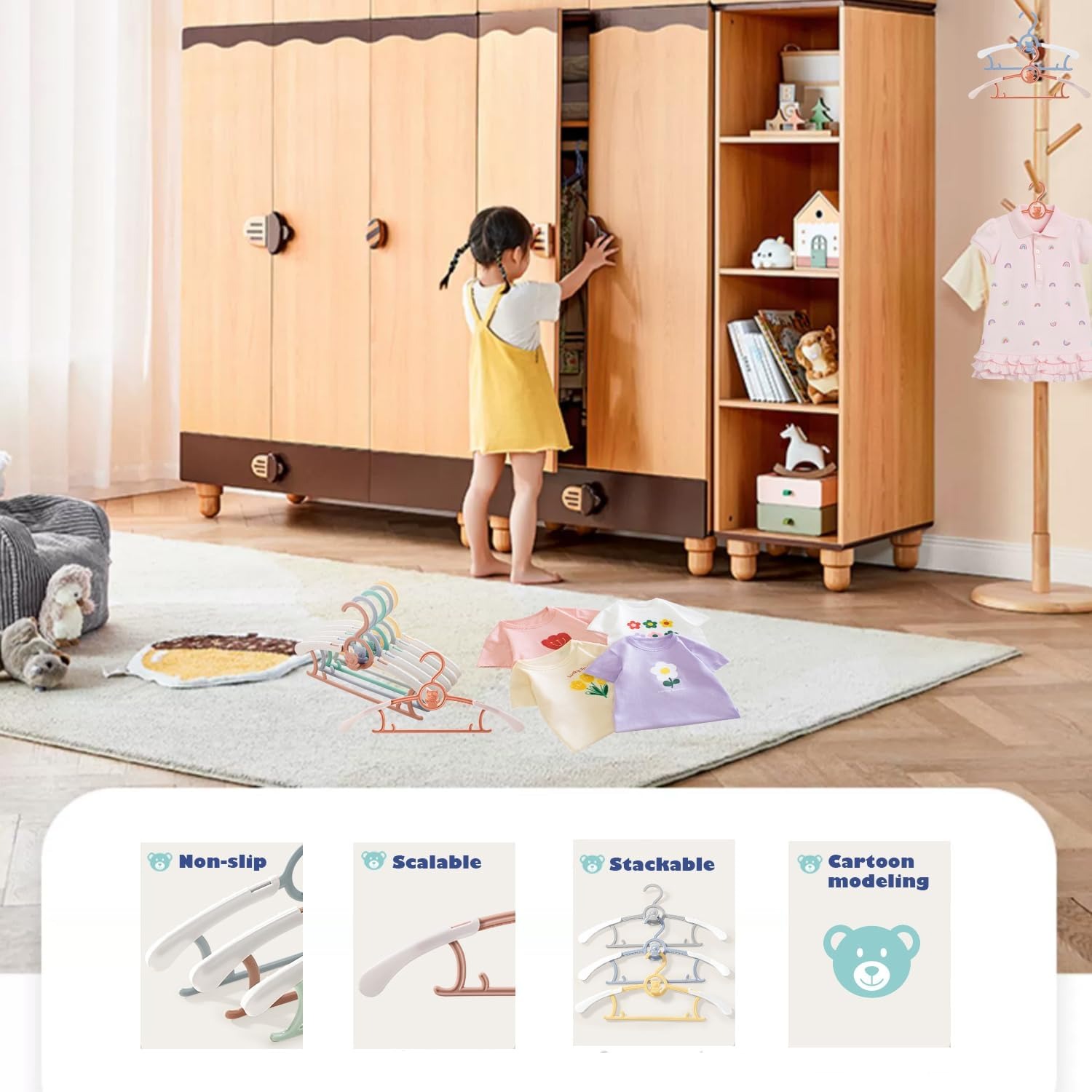 Gantungan Baju Bayi Anti-Selip - Baby Clothing Stores ulasan dan harga