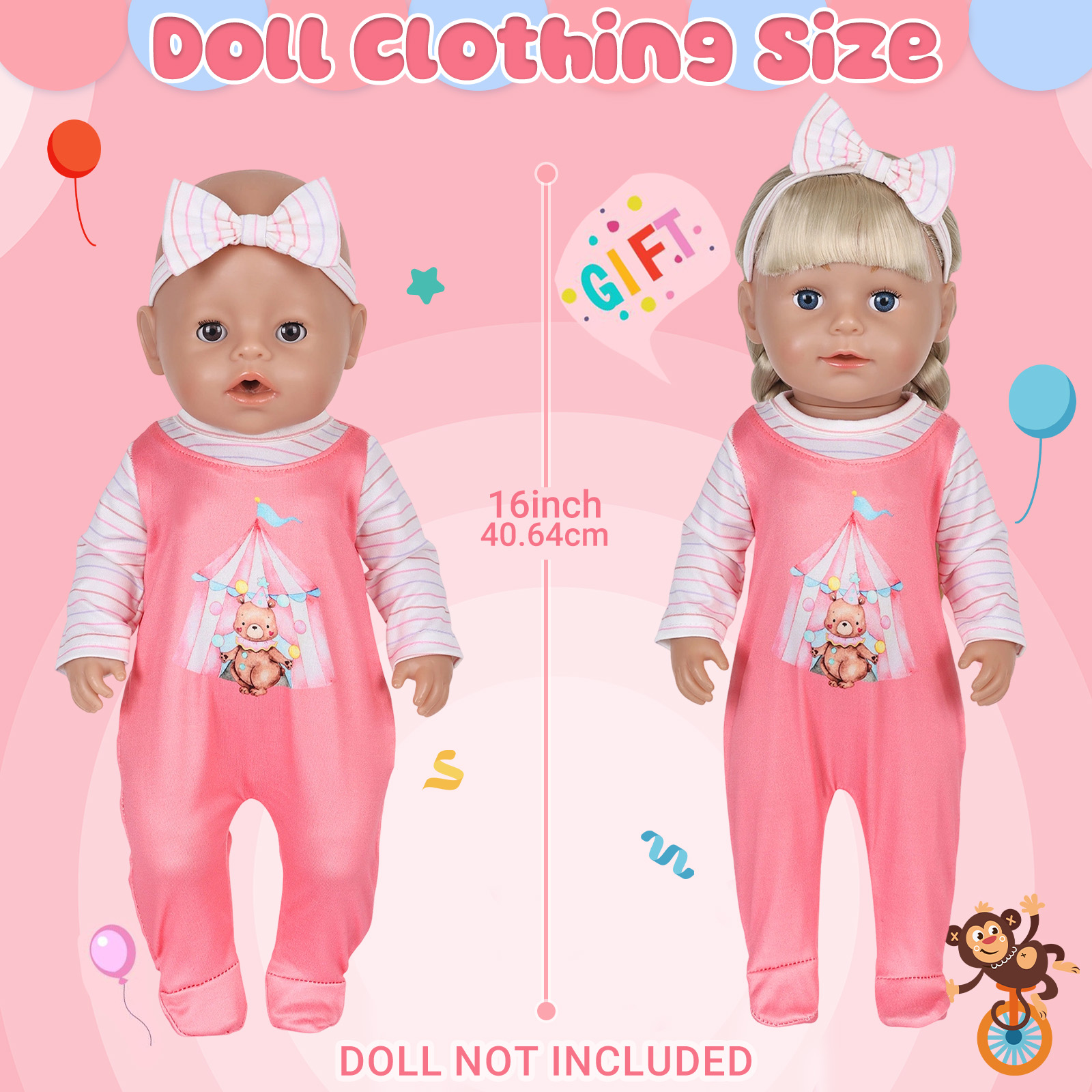 Pakaian Boneka untuk Boneka Ba - Baby Clothing Kit ulasan dan harga