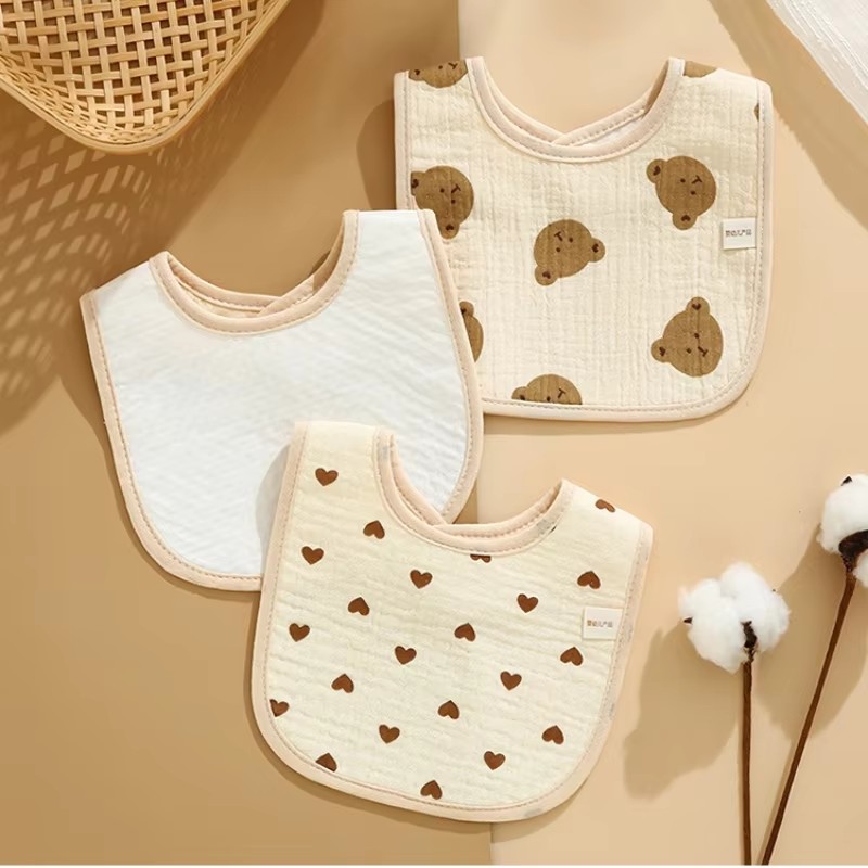 7 Buah/Pak Celemek Bayi Motif  - Printed Bibs Pack ulasan dan harga
