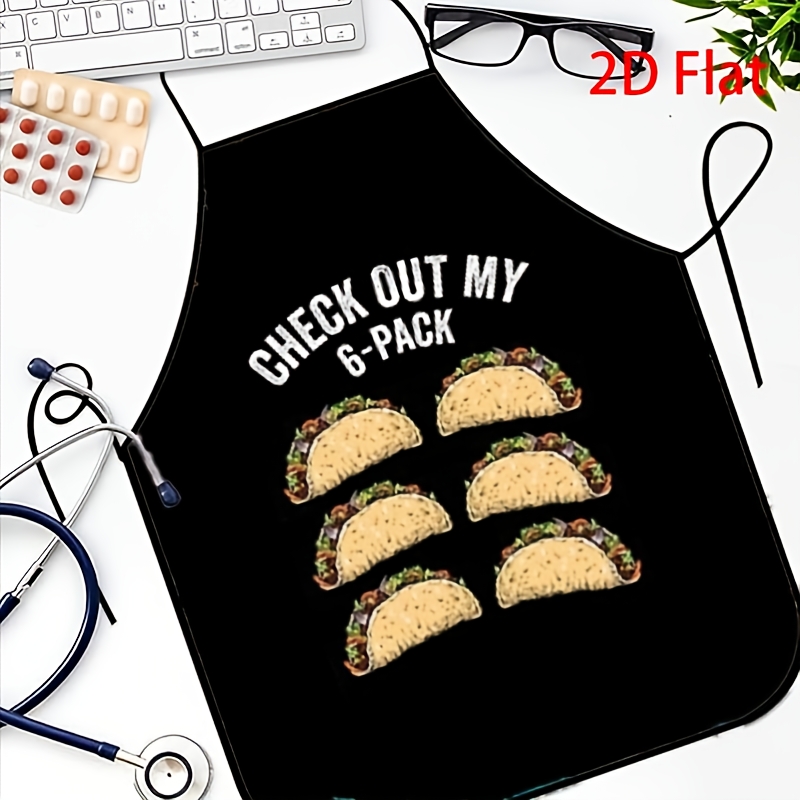 Celemek Taco Lucu, Cek Cetakan - Printed Bibs Pack ulasan dan harga