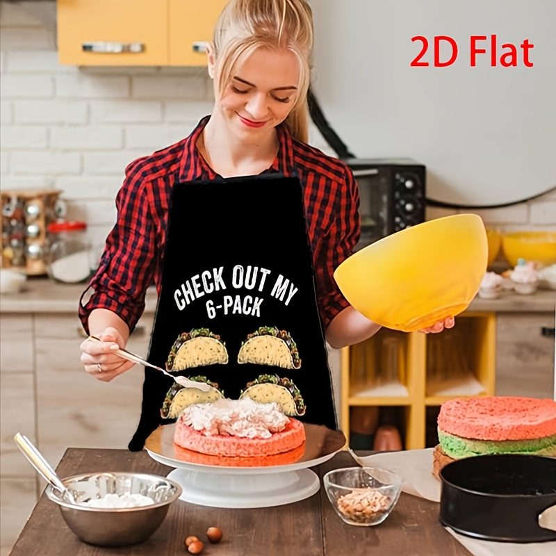 Celemek Taco Lucu, Cek Cetakan - Printed Bibs Pack ulasan dan harga