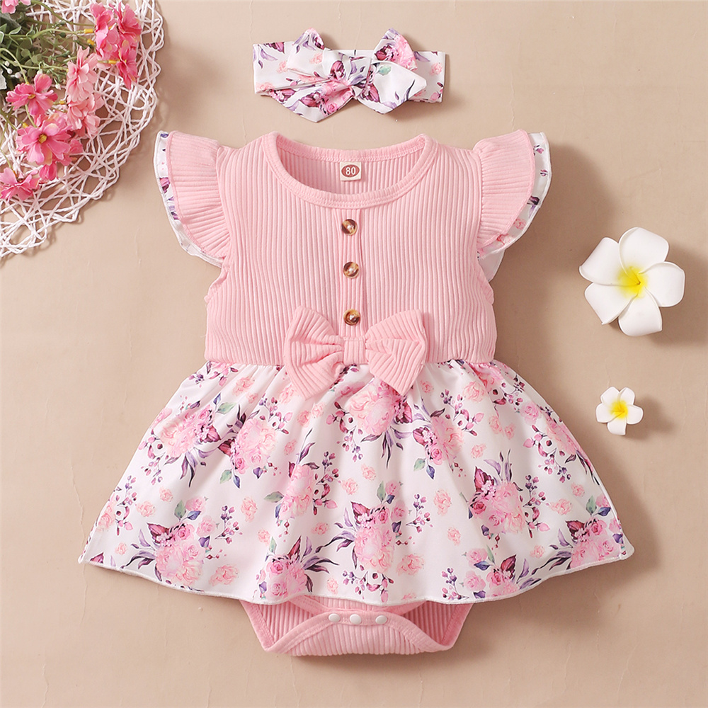 Gaun Romper Floral Anak Peremp - Baby Clothing Online ulasan dan harga