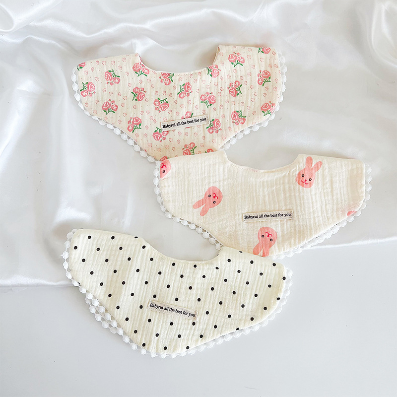 3 Buah Pak Kain Kasa Katun Bay - Printed Bibs Pack ulasan dan harga
