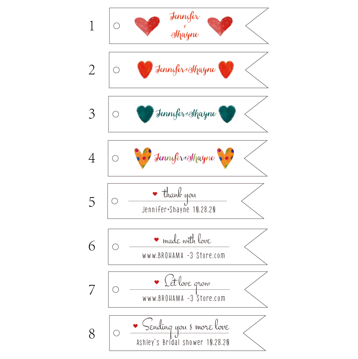 T12-100Pcs 18X80Mm Label Garis - Baby Clothing Labels ulasan dan harga