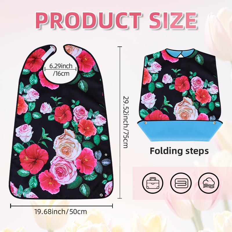 Bib Tahan Air untuk Dewasa Par - Printed Bibs Pack ulasan dan harga
